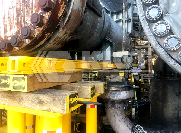 重型滑移液壓系統用于加氫器滑移就位