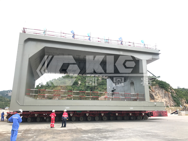 自行式液壓模塊運輸車用于鋼箱梁運輸