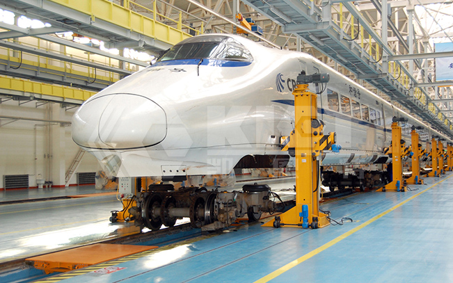 機械式機車架車機用于高鐵動車火車頭維修頂升