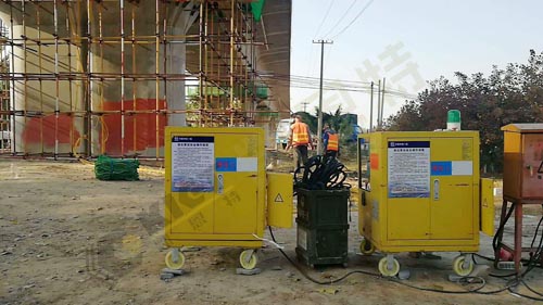 變頻同步頂升系統用于高速公路糾偏