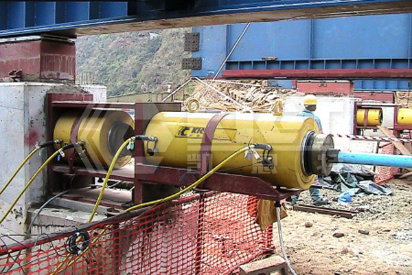 雙作用中空液壓千斤頂用于鋼筋混凝土預應力張拉