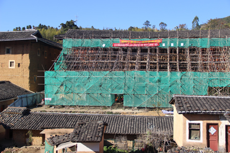 PLC同步頂升液壓系統應用于福建古建筑五云樓移位頂升糾偏