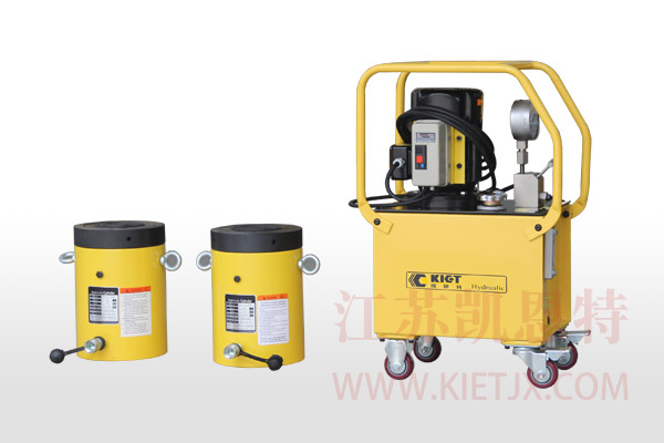 電動(dòng)液壓泵站一拖二單作用液壓千斤頂【2.2KW、手動(dòng)換向閥】