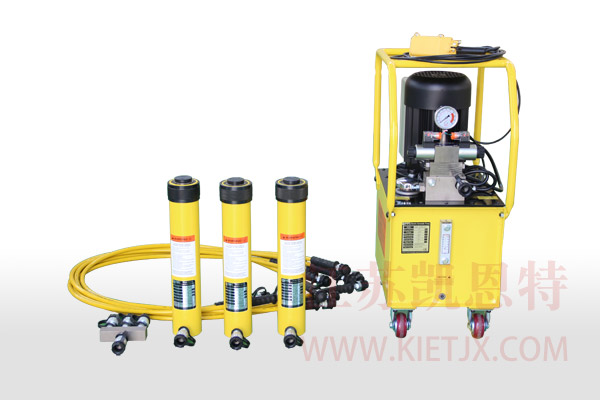電動(dòng)液壓泵站一拖三單作用液壓千斤頂【2.2KW、手動(dòng)換向閥】