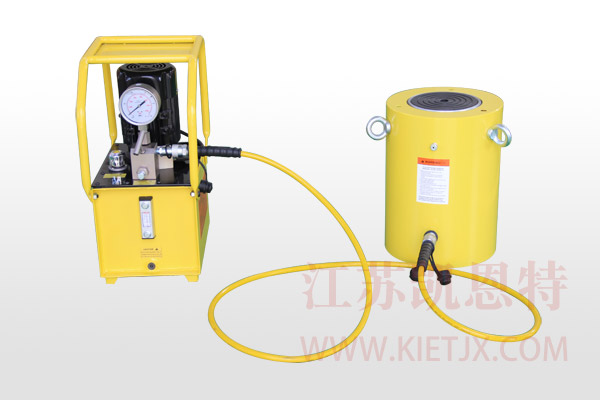 電動(dòng)液壓泵站配套單作用大噸位液壓千斤頂【0.75KW、手動(dòng)換向閥】